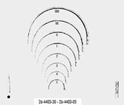 Голки хірургічні, з пружинним вушком діаметром 1,0 мм (mm), з круглим вістрям, окружність 1/2, довжиною 47,0 мм (mm)